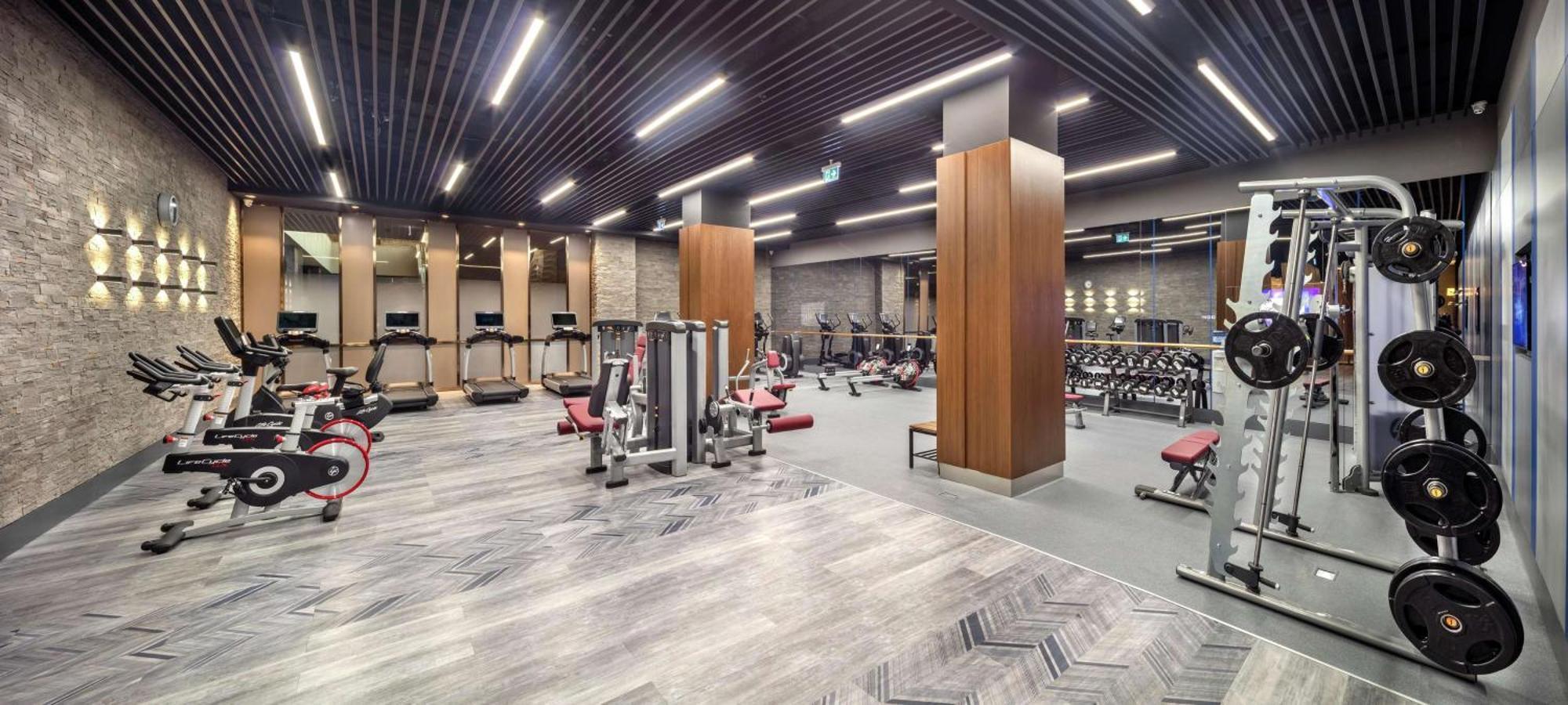 斯科普里希尔顿逸林酒店 外观 照片 The gym at the Ritz-Carlton, DIFC